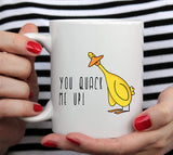 You Quack Me Up- Cute Duck Mug [Gift Idea - Makes A Fun Present]