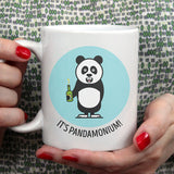It's Pandamonium Coffee Mug  [Gift Idea - Makes A Fun Present] Blue