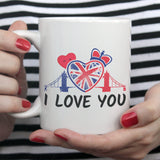 I Love You / British Lover Mug - London, England Mug [Gift Idea For Him or Her - Makes A Fun Present] I Love You