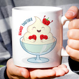 Strawberry & Cream - Always Together Love Mug [Gift Idea - Makes A Fun Present] [For Him / For Her] Cute Dessert Mug