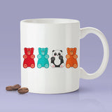 Funny Gummi Bear Panda Mug [Gift Idea - Makes A Fun Present]