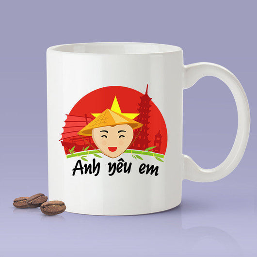 Free Shipping Worldwide - Vietnamese [Gift Idea For Him or Her - Makes A Fun Present] I Love You - Vietnam