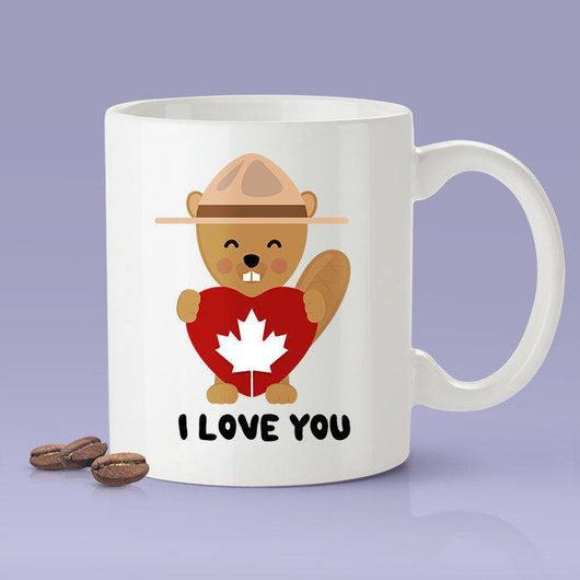 I Love You - Canadian Beaver [Gift Idea For Him or Her - Makes A Fun Present] I Love You Canadian Mug - Canada
