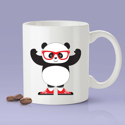 Free Shipping Worldwide - Pumped Up Kicks Panda Love Red Heart Coffee Mug  [Gift Idea - Makes A Fun Present] Blue