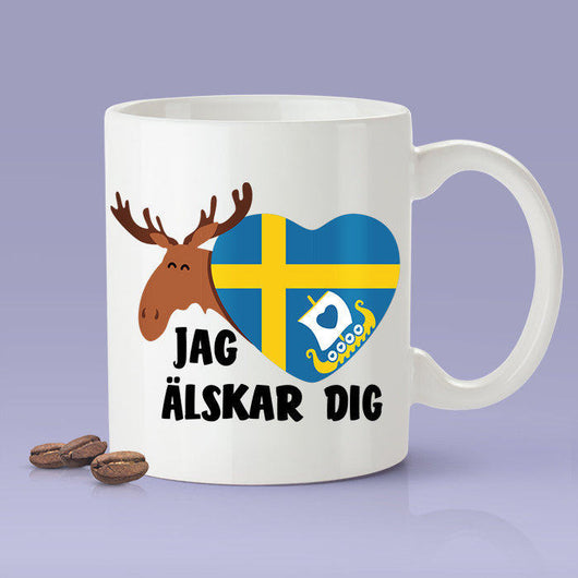 Free Shipping Worldwide - Swedish Lover Mug [Gift Idea For Him or Her - Makes A Fun Present] I Love You - Sweden