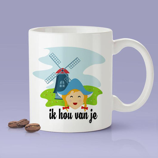Free Shipping Worldwide - I Love You -  Dutch Gift Idea [For Him or Her - Makes A Fun Present]  ik hou van je - The Netherlands