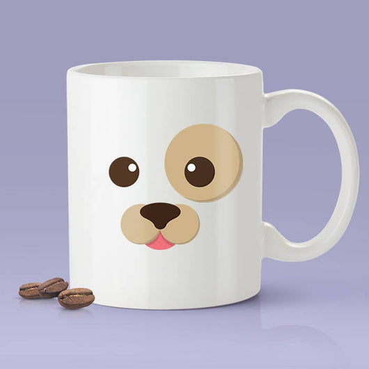 Dog Face Funny Coffee Mug - Dog Lover Cute Face [Gift Idea - Makes A Fun Present]