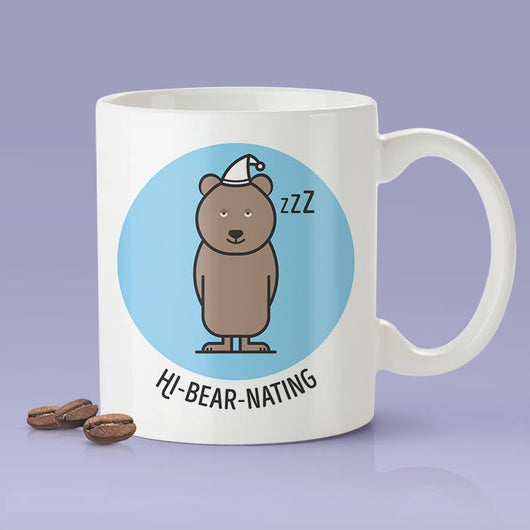 Hibernating - Cute Hybearnating  Funny Coffee Mug - Bear Lover  [Gift Idea - Makes A Fun Present]