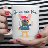 Je Ne Sai Paw - Cute French Bulldog Mug [Gift Idea - Makes A Fun Present]
