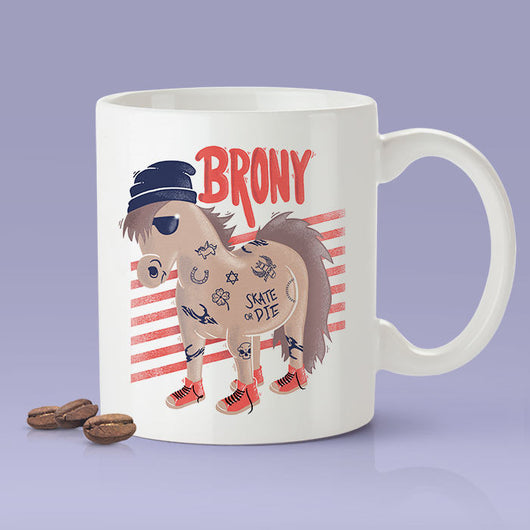 Free Worldwide Shipping - Brony - Funny Bro Pony Coffee Mug [Gift Idea - Makes A Fun Present] / Horse Mug
