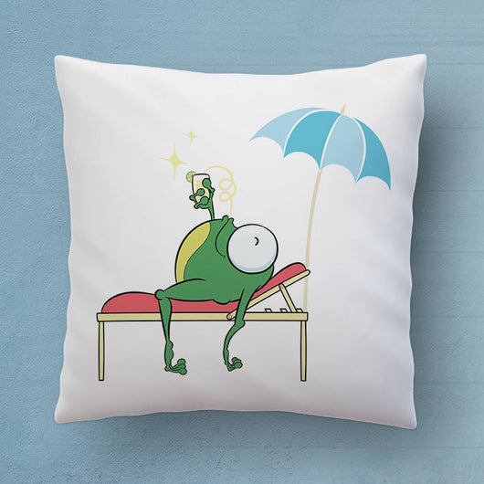 Free Worldwide Shipping - Cute Frog Pillow - The Perfect Bedroom Pillow For Frog Lovers - Cute Decorative Pillow 18x18 inches
