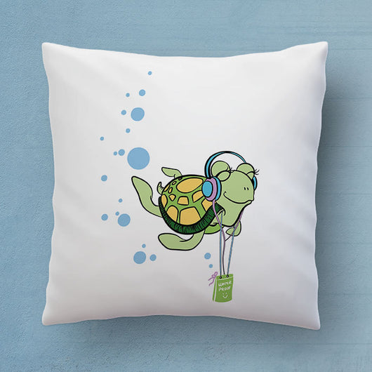 Cute Turtle Pillow - The Perfect Bedroom Pillow For Turtle Lovers - Cute Decorative Pillow 18x18 inches
