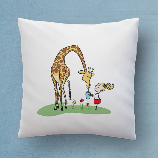 Free Shipping Worldwide - Cute Giraffe Pillow - The Perfect Bedroom Pillow For Giraffe Lovers - Cute Decorative Pillow 18x18 inches