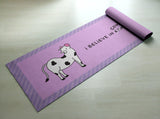 Free Shipping Worldwide - I Believe In Cow-Ma - Cute Cow Karma Yoga Mat - [Gift Idea / Fun Present] Exercise Mat / Bitilasana