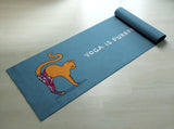 Yoga Is Purrfect - Practice Yoga In Style [Gift Idea / Fun Present] Exercise Mat / Marjaiasana