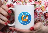 I Don't Give A Fox - Cute Fox Coffee Mug [Gift Idea - Makes A Fun Present]