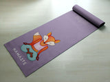 Free Shipping Worldwide - Free Shipping Worldwide - Funny Yoga Mat - Cute Orange Fox Namaste -  Thick & Sticky - Yoga Gift for Yogi/Yogini