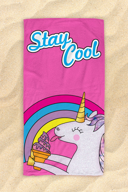 Free Shipping Worldwide - Unicorn Beach Towel - Cute Unicorn Towel  - Hit The Beach In Style [Gift Idea / Fun Present] Unicorn Gifts 30”x60”