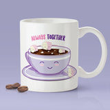 Free Shipping Worldwide - Hot Chocolate & Marshmallow- Always Together Love Mug [Gift Idea - Makes A Fun Present] Cute Couple Mug