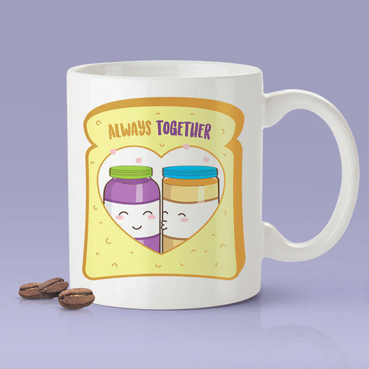Free Shipping Worldwide - Peanut Butter & Jelly Love Mug - Say I Love You With PB and J - Cute Coffee Mug [Gift For Him / Gift For Her]