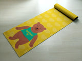 Free Shipping Worldwide - Yellow Spiritual AF  - Cute Bear Yoga Mat  - Practice Yoga In Style [Gift Idea / Fun Present] Exercise Mat