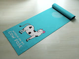 Free Shipping Worldwide - Working On My Cow Pose - Practice Yoga In Style [Gift Idea / Fun Present] Exercise Mat / Bitilasana
