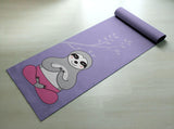 Yoga Mat Gift Idea - Cute Sloth - Thick material, Non slippery