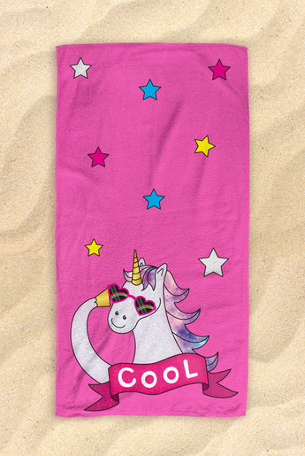 Unicorn In Pool Beach Towel - Cute Unicorn Towel  - Hit The Beach In Style [Gift Idea / Fun Present] Unicorn Gifts 30”x60”