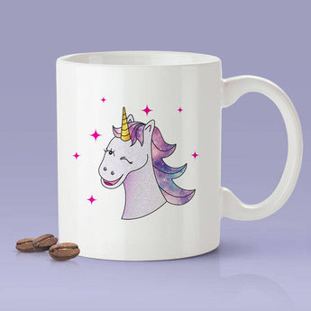 Unicorn Wink Coffee Mug -  Cute Gift Idea For Unicorn Lovers