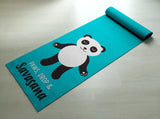 Free Shipping Worldwide - Paws, Drop & Savasana Panda Yoga Mat - Cute Panda Yoga Mat  - Practice Yoga In Style [Gift Idea / Fun Present]