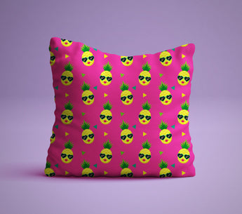 Free Shipping! Pineapple Pillow With Sunglasses- The Perfect Bedroom Pillow For Pineapple Lovers - Cute Decorative Pillow 18x18 inches