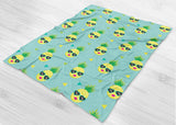 Pineapple Fleece Blanket - Cute Gift For Pineapple Lovers - Sleep In Style - [Small / Medium / Large]