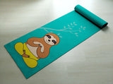 You Hatha Me At Namaste Sloth Yoga Mat - Cute Sloth Yoga Mat  - Practice Yoga In Style [Gift Idea / Fun Present] Exercise Mat