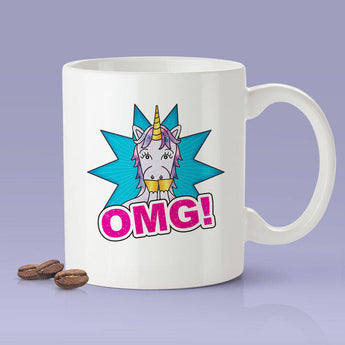 OMG - Oh My God Unicorn Coffee Mug -  Cute Gift Idea For Unicorn Lovers