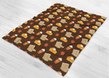 Fall Print Pumpkin Spice Blanket - Fleece Blanket - Cute Gift For Pumpkin Spice Lovers  - [Small / Medium / Large]
