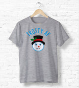 Frosty AF Snowman Tee - Ugly Christmas Shirt - Holiday Tee Shirt - Cute Holiday Tee