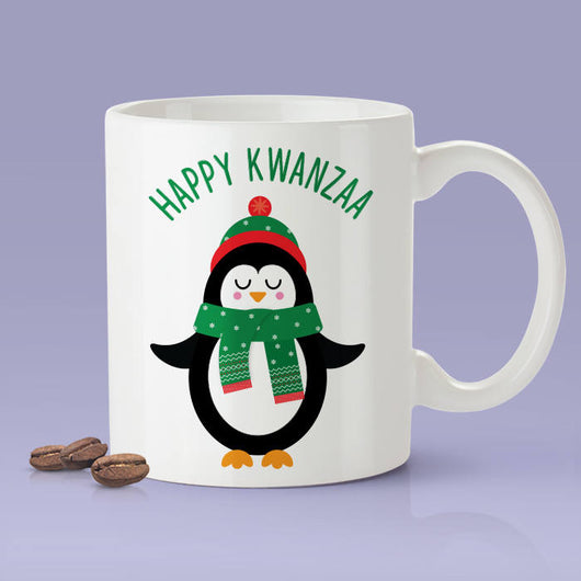 Happy Kwanza Mug -  Kwanza Penguin Mug / Holiday Gifts / The Perfect Holiday Present