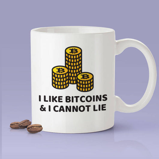 I Like Bitcoins & I Cannot Lie Mug - Blockchain Coffee Mug - Crypto Mug - Funny Bitcoin Mug