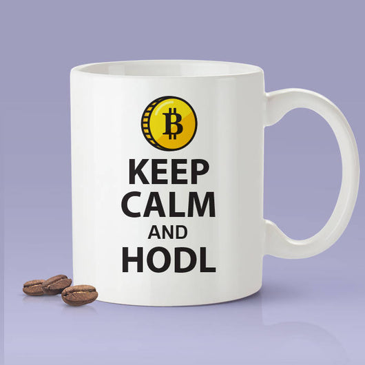 Keep Calm And HODL - Bitcoin Mug Blockchain Coffee Mug - Crypto Mug - Funny Bitcoin Mug - Keep Calm And HODL Mug