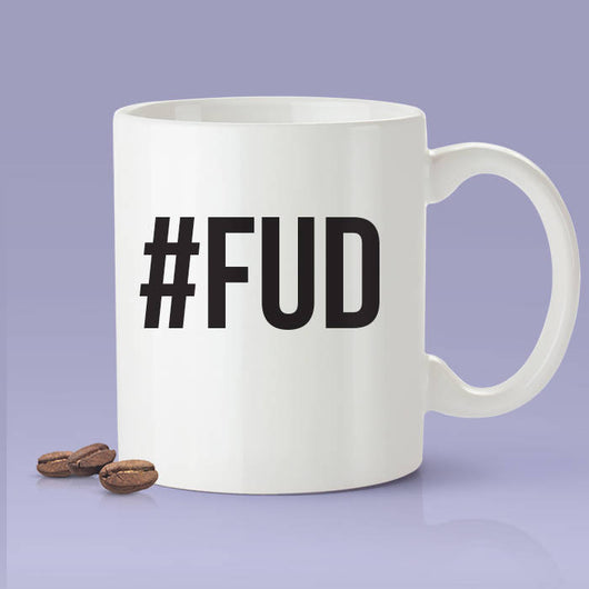 FUD, Bitcoin Mug Blockchain Coffee Mug - Crypto Mug - Funny Bitcoin Mug - #FUD Fear, uncertainty and doubt