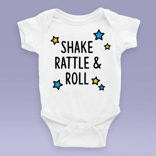 Shake Rattle And Roll Onesie / Bodysuit - Elvis Themed Baby Gift