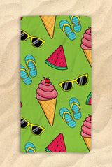 Free Shipping Worldwide - Summer Themed Beach Towel -  Cute Watermelon Towel  - Hit The Beach In Style / Pool Party Gifts 30”x60”