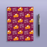 Pumpkin Pie Fall Journal - Hardcover Journal - Cute Dream Journal - Blank Lined Notebook - Fall Gifts