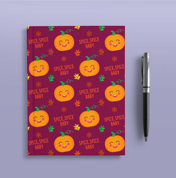 Spice, Spice Baby Journal - Pumpkin Pie Fall Journal - Hardcover Journal - Cute Dream Journal - Blank Lined Notebook - Fall Gifts