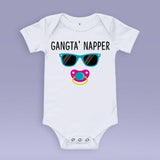 Gangsta Napper / Gangsta Rapper Parody Baby Bodysuit - Blue or Red - Cute Baby Gift