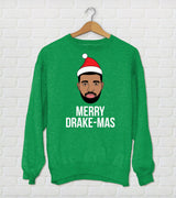 Merry Drake-Mas Holiday Sweater -  Christmas Holiday Sweater - Ugly Sweater Party Design - Drake Christmas Sweater