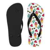 Summer Themed FlipFlops  Ice Cream  Sunglasses Thongs
