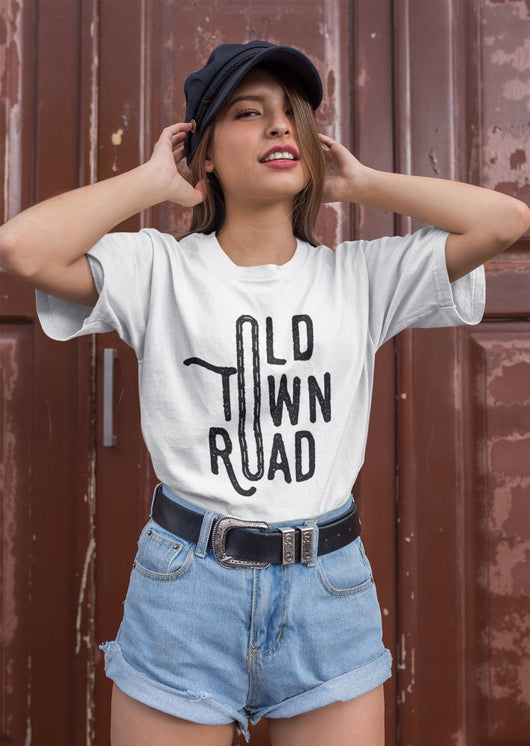 Old Town Road Parody Tshirt - Old Town Road - 'Lil Nas, Billy Rae Cyrus Inspired Tee - Unisex T-Shirt XS/Small/Medium/Large/XL - O