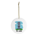 Te Amo - Chile Themed Christmas Tree Ornament - Chilean Holiday Ornament