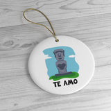 Te Amo - Chile Themed Christmas Tree Ornament - Chilean Holiday Ornament
